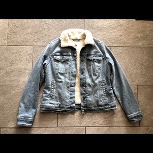 Women’s Jean Jacket With Sherpa Lining From Target